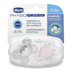 Chicco Physioforma Comfort Ciuccio in Silicone Bimba 6-16 Mesi 2 Pezzi 6-16 mesi