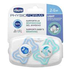 Chicco Physioforma Light Ciuccio in Silicone Bimbo 16-36 Mesi 2 Pezzi 2-6 mesi