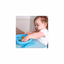 Chicco Cucchiaio Angolato per Bambini 8m+ Azzurro Singolo Cucchiaio