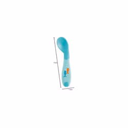 Chicco Cucchiaio Angolato per Bambini 8m+ Azzurro Singolo Cucchiaio - Vista aggiuntiva 4