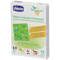 Chicco Zanza Cerotti Antizanzare Colorati e Profumati per Bambini 12 Pezzi