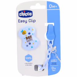Chicco Clip Con Catenella per Ciuccio Clip Compatta e Leggera