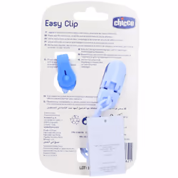 Chicco Clip Con Catenella per Ciuccio Clip Compatta e Leggera