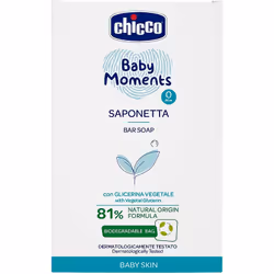 Il prodotto Chicco Baby Moments lava delicatamente la pelle del bambino fornendole il nutrimento necessario.