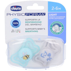 Chicco Succhietto Light Azzurro in Silicone 2-6 Mesi