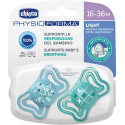Chicco Physioforma Light in Silicone Mesi 16-36 Set da 2 1 pz Succhietti