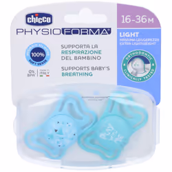 Chicco Physioforma Light in Silicone Mesi 16-36 Set da 2 1 pz Succhietti