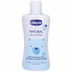 Chicco Natural Sensation Bagnoschiuma deterge la pelle dei neonati con delicatezza. Formula con Aloe e Camomilla, senza lacri ...
