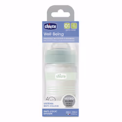 Chicco 00028711310000 biberon 150 ml Verde, Bianco Vetro