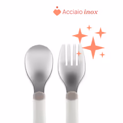 Chicco 00016102150000 posata per bambino Set di posate per bambini Rosa Acciaio inox - Vista aggiuntiva 5