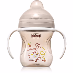Vuoi che tuo figlio sviluppi buone abitudini quando beve? La tazza per bambini Chicco Training Cup 6m+, la cui dimensione è i ...
