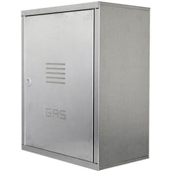 Cassetta zincata per contatore gas - a porta unica - dim. 500 x 400 x 240 mm (pannello posteriore da acquistare separatamente) 00000050440