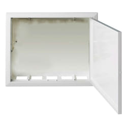 Solo cassetta da incasso in plastica bianca per distribuzione gas e acqua - dim. 370 x 310 x 82 mm 00000051487