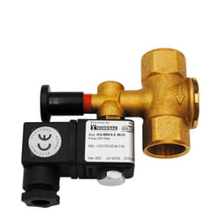 Elettrovalvola 1" FF per Gas in ottone normalmente aperta a riarmo manuale senza tensione, pressione max. 500 mbar 0000050331B