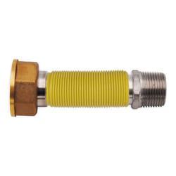 Tecnogas - Flessibile gas per allacciamento contatori - 1'1/4 fg x 1' f - con guaina gialla - l. 150 ÷ 300 mm 00000016182
