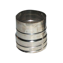 Tecnogas - Manicotto di giunzione ø 130 mm per tubo flessibile in acciaio e alluminio - Giunto tubo flessibile / tubo rigido 00000R51255