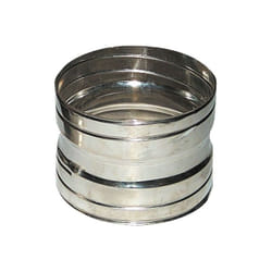 Tecnogas - Manicotto di giunzione per tubo flessibile in acciaio e alluminio - Giunto tubo flessibile / tubo flessibile - ø 140 mm 00000051405