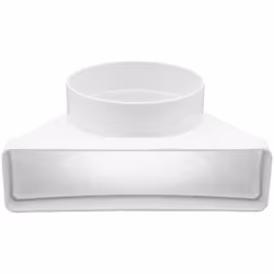 Gomito 90° rettangolare / circolare compatibile con canale AIR-FLOW Rettangolare / Circolare. L'installazione è raccomandata ...