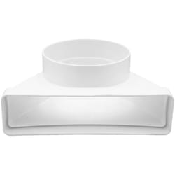 Tecnogas - Gomito 90° Air-Flow rettangolare / circolare 55 x 220 mm ø 125 mm 00000012635
