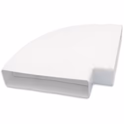 Gomito 90° rettangolare / orizzontale compatibile con canalina AIR-FLOW rettangolare. L'installazione è raccomandata per sist ...