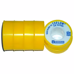 Nastro utilizzato per la sigillatura di filetti e raccordi idraulici; approvato per l'uso su impianti gas. SPESSORE 0,1 mm TE ...