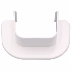 MATERIALE PVC rigido stabilizzato contro i raggi UV, antiurto e autoestinguente COLORE bianco RAL 9010 Dim. 65x50 mm (AxB)