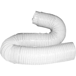 Tecnogas - Tubo ø 120 mm in alluminio compresso verniciato bianco estensibile fino a 3 metri 00000051504