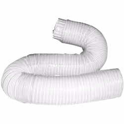 Tubo in alluminio con verniciatura ininfiammabile bianca, per applicazioni estetiche (fumisteria); fornito in pezzi compressi ...