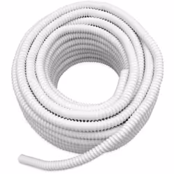 Tubo spiralato in PVC plastificato autoestinguente, con spirale esterna anti schiacciamento ed interno liscio per lo scarico ...