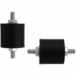 Antivibranti realizzati in gomma naturale vulcanizzata con inserti metallici filettati M8. Kit fornito in buste da 4 pezzi co ...