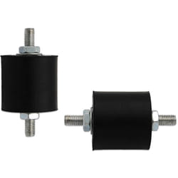 Kit antivibranti 40x40 mm per staffe con inserti metallici filettati M8 (4 pz.) 00000011222
