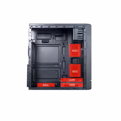 Alantik CASA54 computer case Midi Tower Nero 500 W