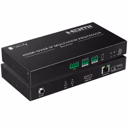Techly IDATA HDMI-MX02RMV, 3840 x 2160 Pixel, Ricevitore AV, 120 m, Cablato, Nero, HDCP