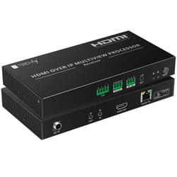 Techly IDATA HDMI-MX02RMV moltiplicatore AV Ricevitore AV Nero