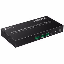 Techly IDATA HDMI-MX02RMV moltiplicatore AV Ricevitore AV Nero