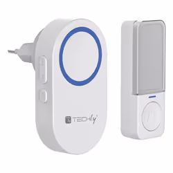 Techly I-BELL-RING05, Bianco, IP56, 1 pz, 1 pz, Parete, Wireless