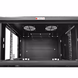Techly I-CASE EWT-2412B rack 12U Da parete Nero