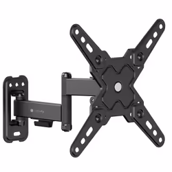 Techly ICA-LCD 422, 75 x 75 mm, 200 x 200 mm, -5 - 15°, -60 - 60°, 90°, Nero