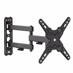 Techly ICA-LCD 423, 75 x 75 mm, 200 x 200 mm, -5 - 15°, -60 - 60°, 90°, Nero