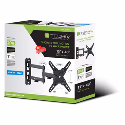 Techly ICA-LCD 423 Supporto TV a parete 106,7 cm (42") Nero