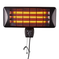 Techly IC-HEATOUT001 stufetta elettrica Interno e esterno Nero 2400 W Riscaldatore di ambienti elettrico al quarzo