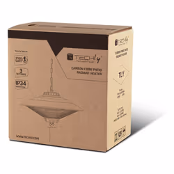 Techly IC-HEATOUT002 stufetta elettrica Interno e esterno Nero 2100 W