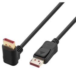 Techly Cavo Audio/Video DisplayPort 1.4 8K M/M Angolato 90° 3 metri Nero