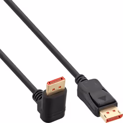 Techly Cavo Audio/Video DisplayPort 1.4 8K M/M Angolato 90° 3 metri Nero