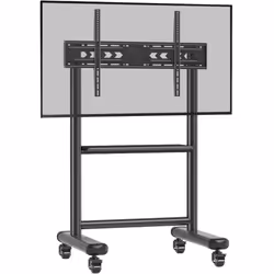 Techly Supporto a Pavimento Trolley TV LCD/LED/Plasma 60-86" Multifunzione