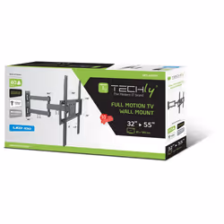 Techly Supporto a Muro per TV LED LCD 32-55" Full-Motion