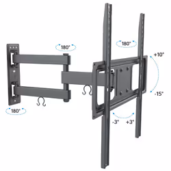 Techly Supporto a Muro per TV LED LCD 32-55" Full-Motion