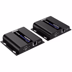 Techly IDATA EXTIP-3834KP7R moltiplicatore AV Trasmettitore e ricevitore AV Nero