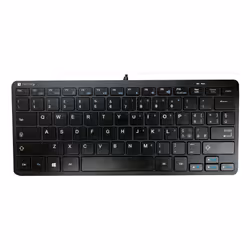 Techly Mini Tastiera USB 78 Tasti Layout Italiano, Mini, Cablato, USB, QWERTY, Nero