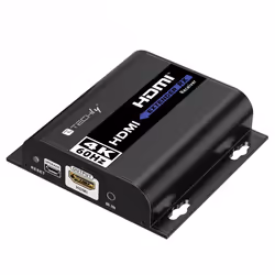 Techly IDATA EXTIP-483R, 4096 x 2160 Pixel, Ricevitore AV, 120 m, Cablato, Nero, HDCP